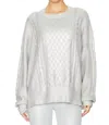 Beach Riot Callie Sweater In Silver