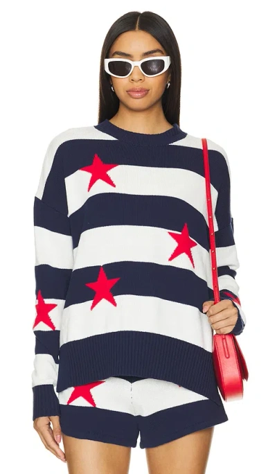 Beach Riot Callie Sweater In Liberty Stars