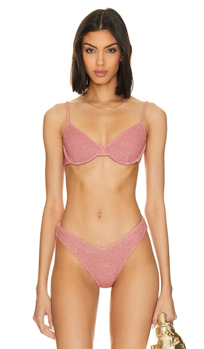 Beach Riot Camilla Bikini Top In Sugar Plum