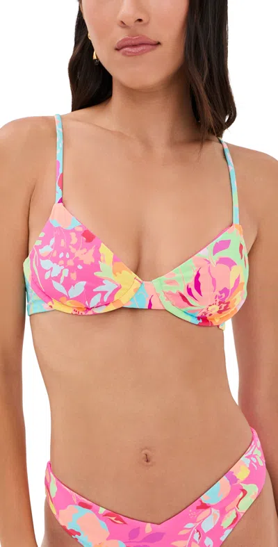 Beach Riot Camilla Top Bloom Lagoon In Multi