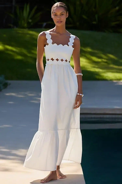 Beach Riot Campbell Cutout Maxi Dress In White