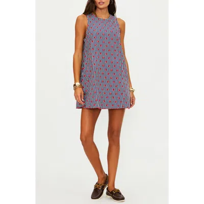 Beach Riot Caprina Cotton & Linen Cover-up Mindress In Gray