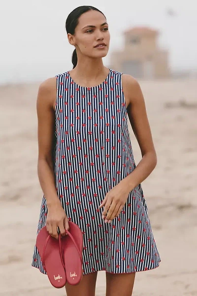 Beach Riot Caprina Mini Dress In Blue