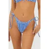 Beach Riot Caitlin And Cara Bikini Set In Seaside Gingham In Seaside Gingham