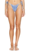 Beach Riot Caitlin And Cara Bikini Set In Seaside Gingham In Seaside Gingham
