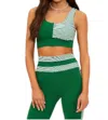 Beach Riot Carina Scoop Neck Top In La Palma Stripe In Green