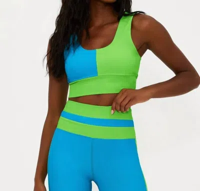 Beach Riot Carina Sports Top In Palm Green