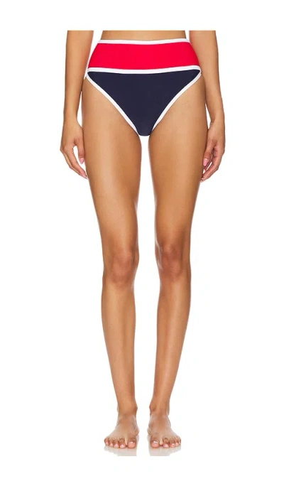 Beach Riot Carlotta Bottom In Americana Colorblock