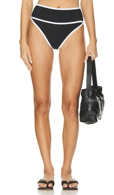 Beach Riot Carlotta Bottom In Black & White