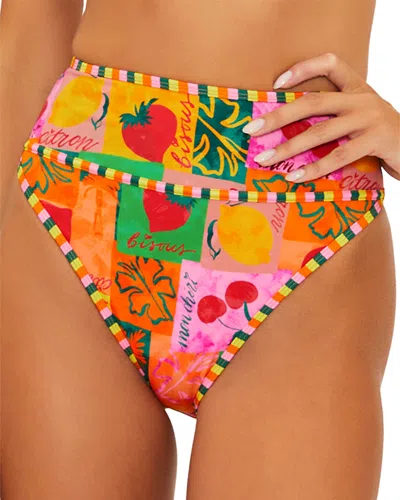 Beach Riot Carlotta Floral Bikini Bottoms In Multi