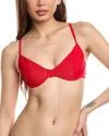 Beach Riot Carrie Bikini Top In Red