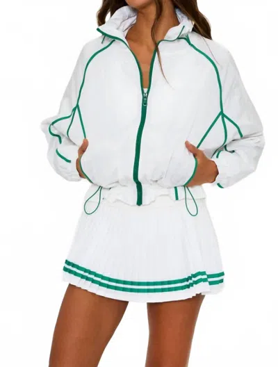 BEACH RIOT CASEN COLLAR JACKET IN WHITE