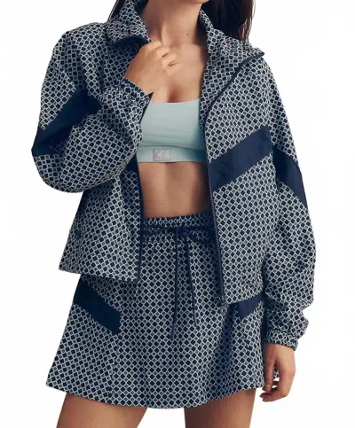 Beach Riot Casen Lightweight Jacket In Twilight Tides Geo In Animal Print