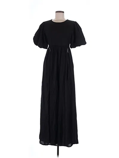 Pre-owned Beach Riot Casual Dress In Black