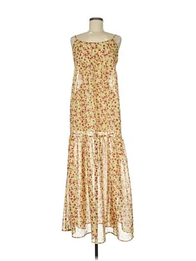Pre-owned Beach Riot Casual Dress In Yellow