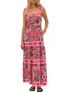Beach Riot Floral Print Cotton Cover-up Maxi Sundress In Multi
