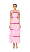 Beach Riot Charlotte Dress In Sweet Berry Wave Pink