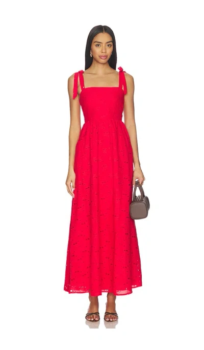 Beach Riot Charlotte Maxi Dress In Red