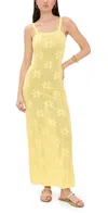 Beach Riot Conrad Sheer Cover-up Maxi Dress In Butter Blossom