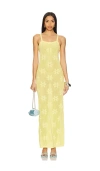 Beach Riot Conrad Sheer Cover-up Maxi Dress In Butter Blossom