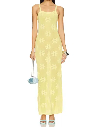 Beach Riot Conrad Maxi Dress In Butter Blossom In Yellow