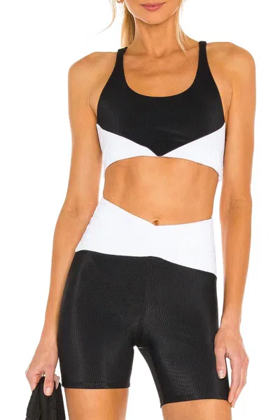 Beach Riot Cora Short In Black/white