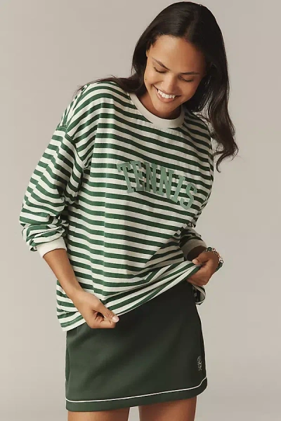 Beach Riot Cyra Long-sleeve Top In Green