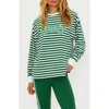 Beach Riot Cyra Stripe Top In Green