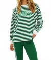 Beach Riot Cyra Top In La Palma Stripe In Green