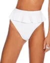 Beach Riot Daisy Bikini Bottom In White