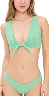 Beach Riot Dallas Top Sage Bloom Jacquard In Sage Bloom Jacquard