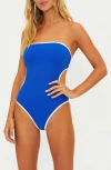 Beach Riot Daphne One-piece Swimsuit In Riviera Azure