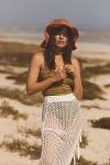 Beach Riot Deborah Sheer Midi Skirt In White