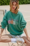 Beach Riot Devyn Alpine Crewneck Sweater In Green