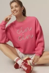 Beach Riot Devyn Alpine Crewneck Sweater In Pink