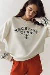 Beach Riot Devyn Oversized Sweatshirt In White