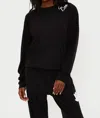 Beach Riot Devyn Orver Sized Boo Sweatshirt In Black In Black