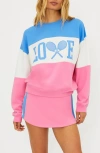 Beach Riot Devyn Oversize Colorblock Cotton Sweatshirt In Multi
