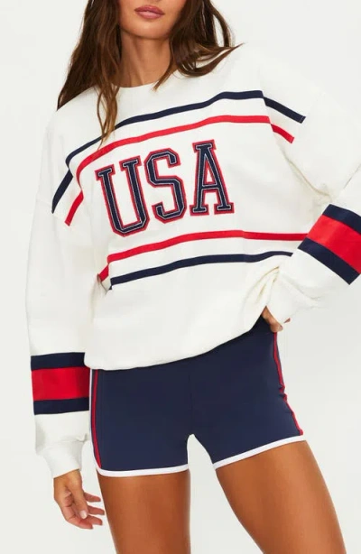 Beach Riot Devyn Oversize Sweatshirt In Neutral