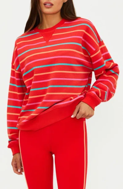 Beach Riot Devyn Oversize Sweatshirt In Red