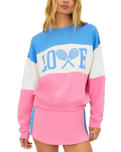 BEACH RIOT DEVYN OVERSIZED COLOR BLOCKED SWEATSHIRT