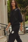 Beach Riot Devyn Oversized Crew-neck Sweatshirt In Black