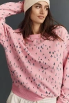 Beach Riot Devyn Oversized Crew-neck Sweatshirt In Pink