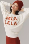 Beach Riot Devyn Oversized Crew-neck Sweatshirt In White