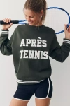 Beach Riot Devyn Oversized Crew-neck Sweatshirt In Gray