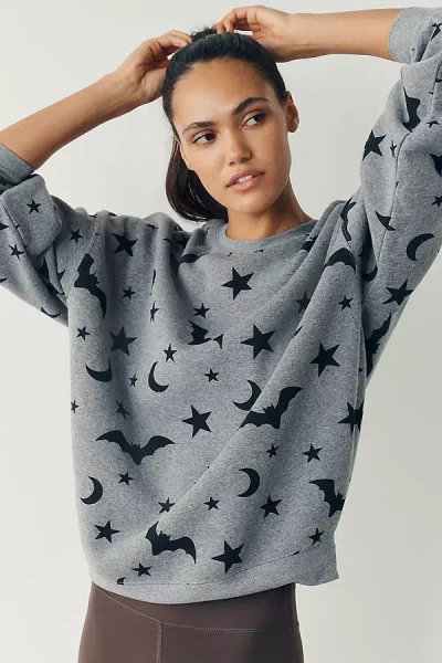 Beach Riot Devyn Oversized Crew-neck Sweatshirt In Blue