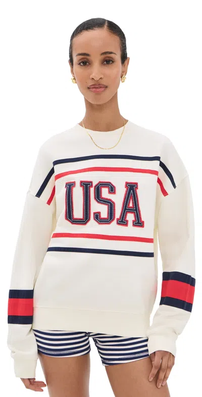 Beach Riot Devyn Oversized Sweatshirt Firework Colorblock In Multi