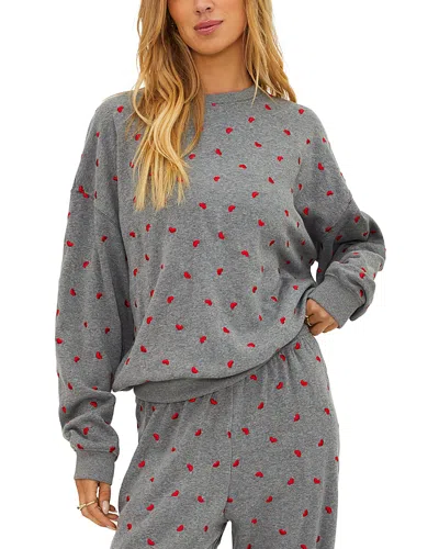 Beach Riot Devyn Oversized Sweatshirt In Gray
