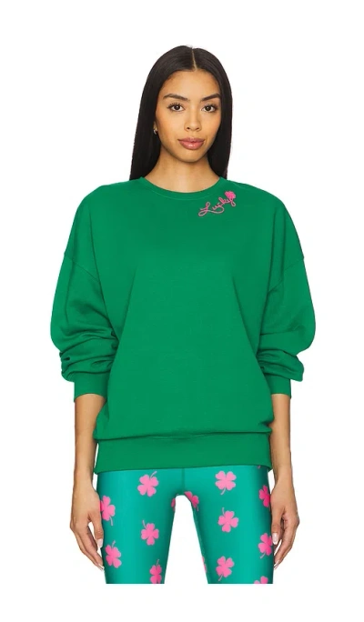 Beach Riot Devyn Oversized Sweatshirt In Green