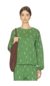 Beach Riot Devyn Oversized Sweatshirt In Green